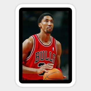 NBA Scottie Pippen basketball retro tee Sticker